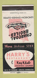 Matchbook Cover - Harry's Restaurant Omaha NE 30 Strike