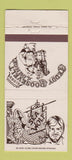 Matchbook Cover - Teddy Roosevelt Lounge Sea Wolf Tampa Lakeland FL 30 Strike