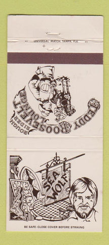 Matchbook Cover - Teddy Roosevelt Lounge Sea Wolf Tampa Lakeland FL 30 Strike