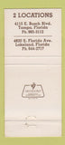 Matchbook Cover - Teddy Roosevelt Lounge Sea Wolf Tampa Lakeland FL 30 Strike