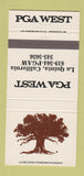 Matchbook Cover - PGA West Golf La Quinta CA 30 Strike
