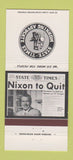 Matchbook Cover State Times Morning Advocate Baton Rouge LA Richard Nixon 30 Str