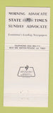 Matchbook Cover State Times Morning Advocate Baton Rouge LA Richard Nixon 30 Str
