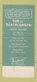 Matchbook Cover - Don the Beachcomber Sahara Casino Las Vegas NV 30 Strike