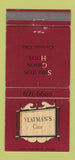 Matchbook Cover - Yeatman's Cove Sheraton Gibson Hotel Cincinnati OH 30 Strike