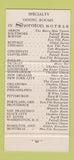 Matchbook Cover - Yeatman's Cove Sheraton Gibson Hotel Cincinnati OH 30 Strike