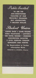 Matchbook Cover - University of Oklahoma State Stillwater OK 30 Strike