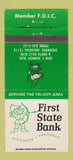Matchbook Cover - First State Bank Sherwood AR 30 Strike