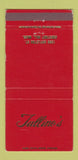 Matchbook Cover - Tallino's Chestnut Hill MA Restaurant 30 Strike