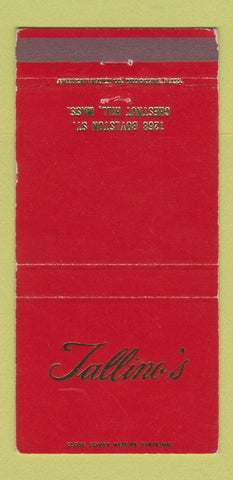Matchbook Cover - Tallino's Chestnut Hill MA Restaurant 30 Strike