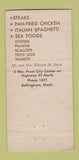 Matchbook Cover - Twin Gables Restaurant Bellingham WA 30 Strike