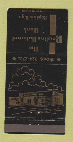 Matchbook Cover - Rawlins National Bank Rawlins WY 30 Strike