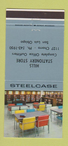 Matchbook Cover - Steelcase Office Furniture Hills San Luis Obispo CA 30 Strike
