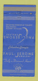 Matchbook Cover - Paul Jerome Jewelry Columbus GA railroad ref 30 Strike