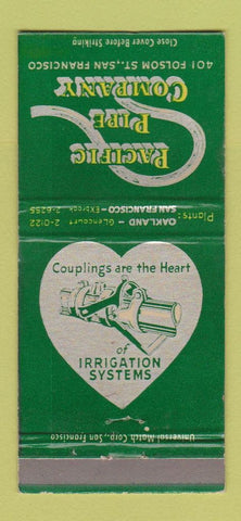 Matchbook Cover - Pacific Pipe Company San Francisco CA 30 Strike