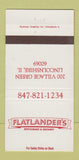 Matchbook Cover - Flatlander's Restaurant Brewery Lincolnshire IL 30 Strike