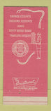 Matchbook Cover - Lake City Bank Warsaw IN WEAR 30 Strike