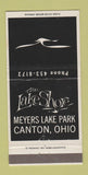 Matchbook Cover - Lake Shore Meyers Lake Park Canton OH 30 Strike