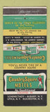 Matchbook Cover Country Squire Motels Albany Schenectady Utica NY WEAR 30 Strike