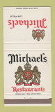Matchbook Cover - Michael's Los Feliz Restaurant Los Angeles CA 30 Strike