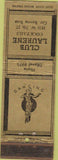 Matchbook Cover - Club Laurene Gilrie Los Angeles CA WORN