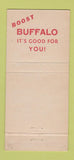 Matchbook Cover - Packing Company Meat Buffalo NY beef lamb 30 Strike