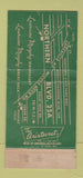 Matchbook Cover - Lauraine Murphy Manhasset LI NY restaurant WEAR 30 Strike