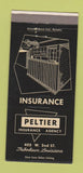 Matchbook Cover - Peltier Insurance Thibodaux LA 30 Strike