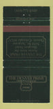 Matchbook Cover - The Denver Prime Steak House Colorado 30 Strike