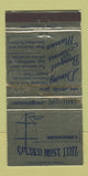 Matchbook Cover - Golden Mast Inn Weissgerber's German Okauchee WI 30 Strike