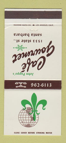 Matchbook Cover - Cafe Gourmet Santa Barbara CA 30 Strike