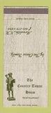 Matchbook Cover - The Country Towne House Restaurant Meredith NH 30 Strike