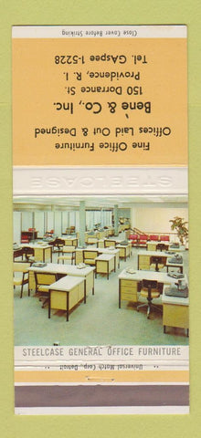 Matchbook Cover - Steelcase Office Furniture Bene Providence RI 30 Strike