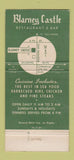 Matchbook Cover - Blarney Castle Los Angeles CA 30 Strike