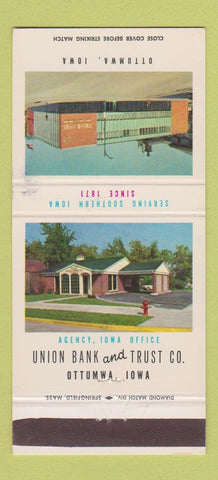 Matchbook Cover - Union Bank and Trust Ottumwa IA WEAR 30 Strike