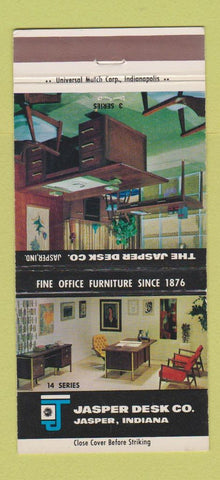 Matchbook Cover - Jasper Desk Office Furniture Jasper IN 30 Strike