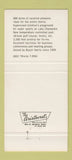 Matchbook Cover - Basin Harbor Club Vergennes VT Middlebury 30 Strike