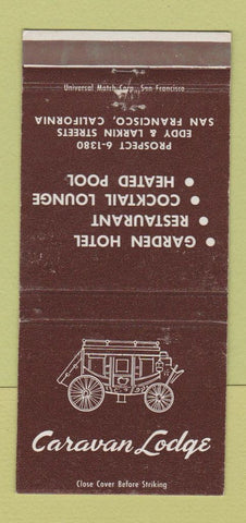 Matchbook Cover - Caravan Lodge San Francisco CA 30 Strike