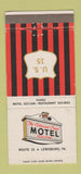 Matchbook Cover - Colonial Crest Motel Lewisburg PA 30 Strike