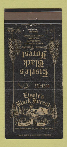 Matchbook Cover - Eisele's Black Forest St Louis MO 30 Strike
