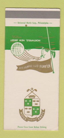 Matchbook Cover - Atlantic City Country Club Northfield NJ 30 Strike