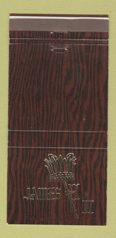 Matchbook Cover - James III Restaurant Rockville MD WEAR 30 Strike