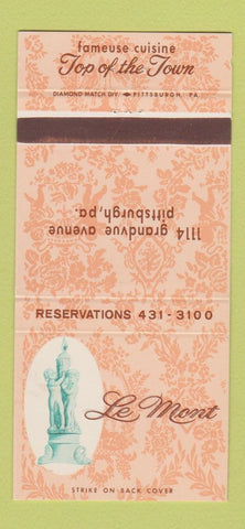 Matchbook Cover - Le Mont Restaurant Pittsburgh PA 30 Strike