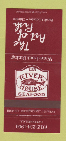 Matchbook Cover - River House Seafood Savannah GA 30 Strike