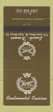 Matchbook Cover - Marquis West Restaurant Santa Monica CA 30 Strike