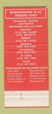 Matchbook Cover - General Grinding Wheel Corp Carlisle PA 30 Strike