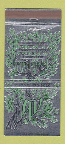 Matchbook Cover - Garden Valley Restaurant Colorado Springs 30 Strike