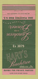 Matchbook Cover - Hart's Peachtree Atlanta GA restaurant WEAR 30 Strike