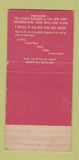 Matchbook Cover - Maude Craig's  Great Neck LI NY 30 Strike