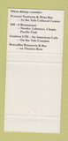 Matchbook Cover - Bruxelles Brasserie New Haven CT 30 Strike